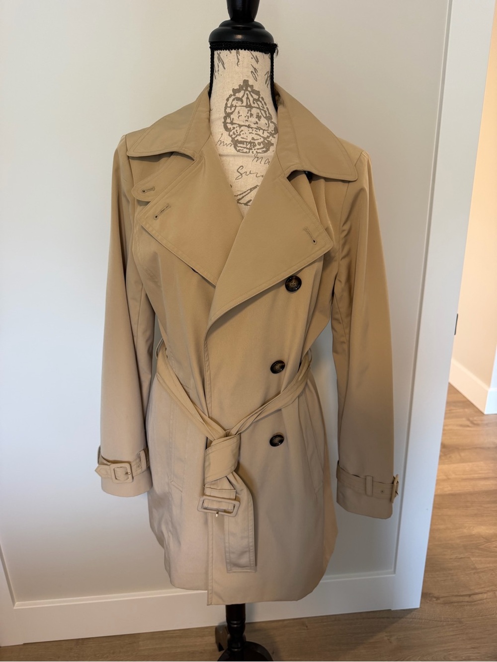 Calvin Klein Double-Breasted Trench Coat
